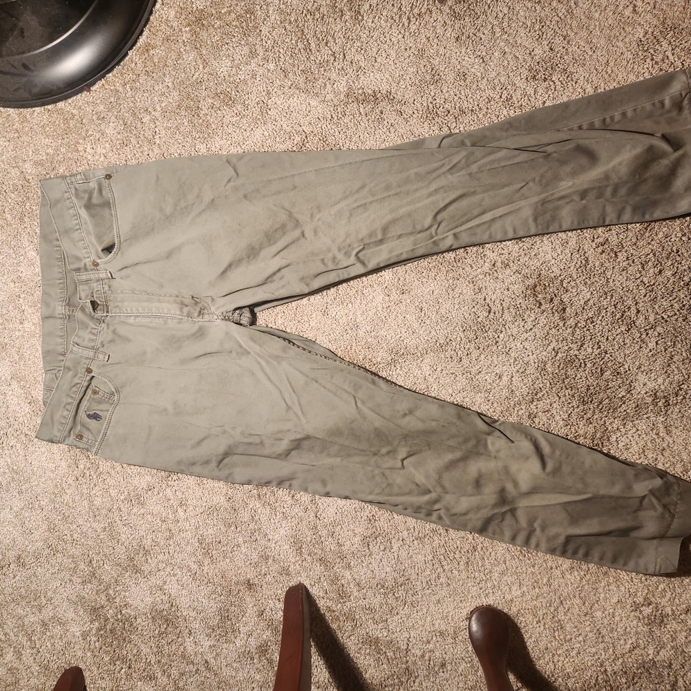 Polo Ralph Lauren Jeans Slim Fit Green Mens Size 34x29 (1)